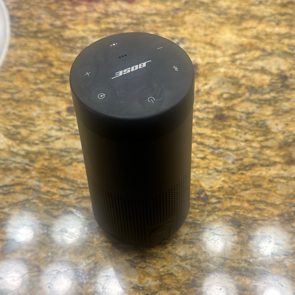 Bose Black Cylindrical Bluetooth Speaker